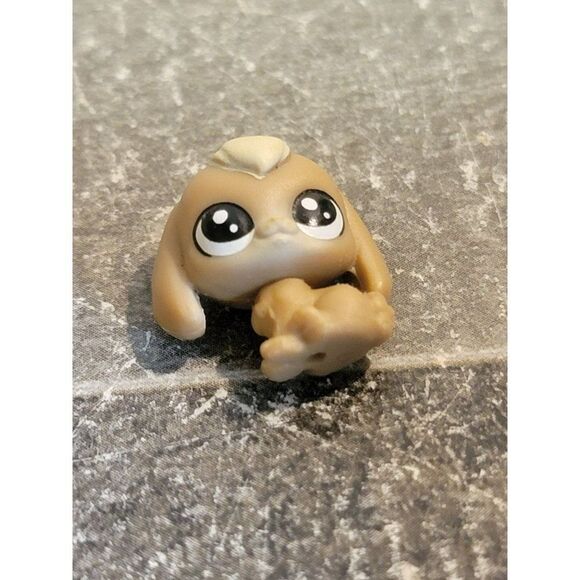 LPS brown bunny rabbit mini Littlest Pet Shop toy figure - Picture 2 of 3
